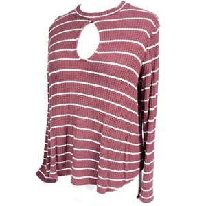 Charlotte Russe Juniors XL Waffle Stitch Knit Top